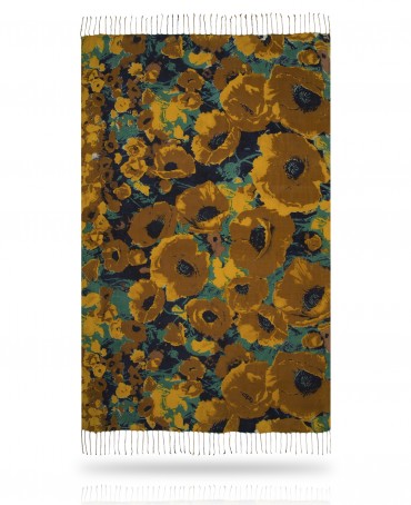 Палантин Женский S23-FLEUR.DU.CIEL/JAUNE